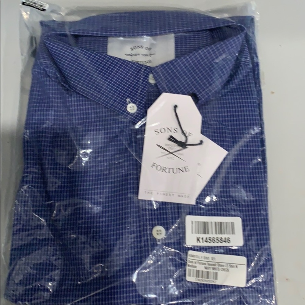 Sons of Fortune New York Navy and White Shirt